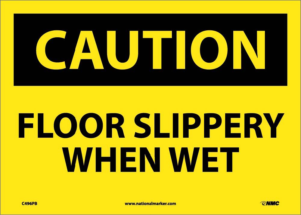 Caution Floor Slippery When Wet Sign-eSafety Supplies, Inc