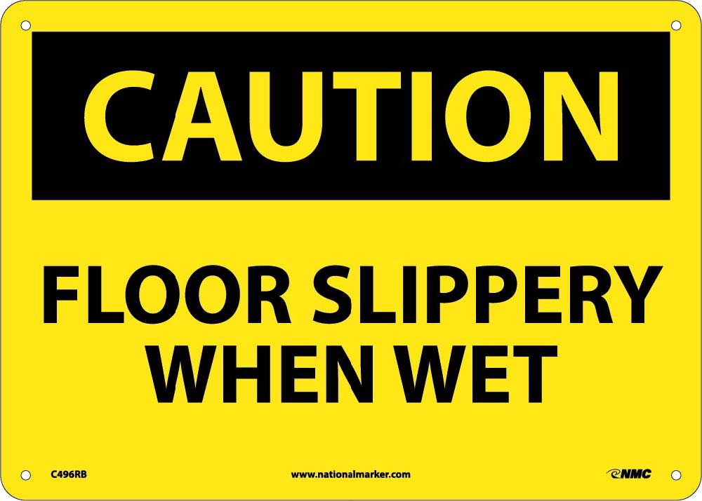 Caution Floor Slippery When Wet Sign-eSafety Supplies, Inc