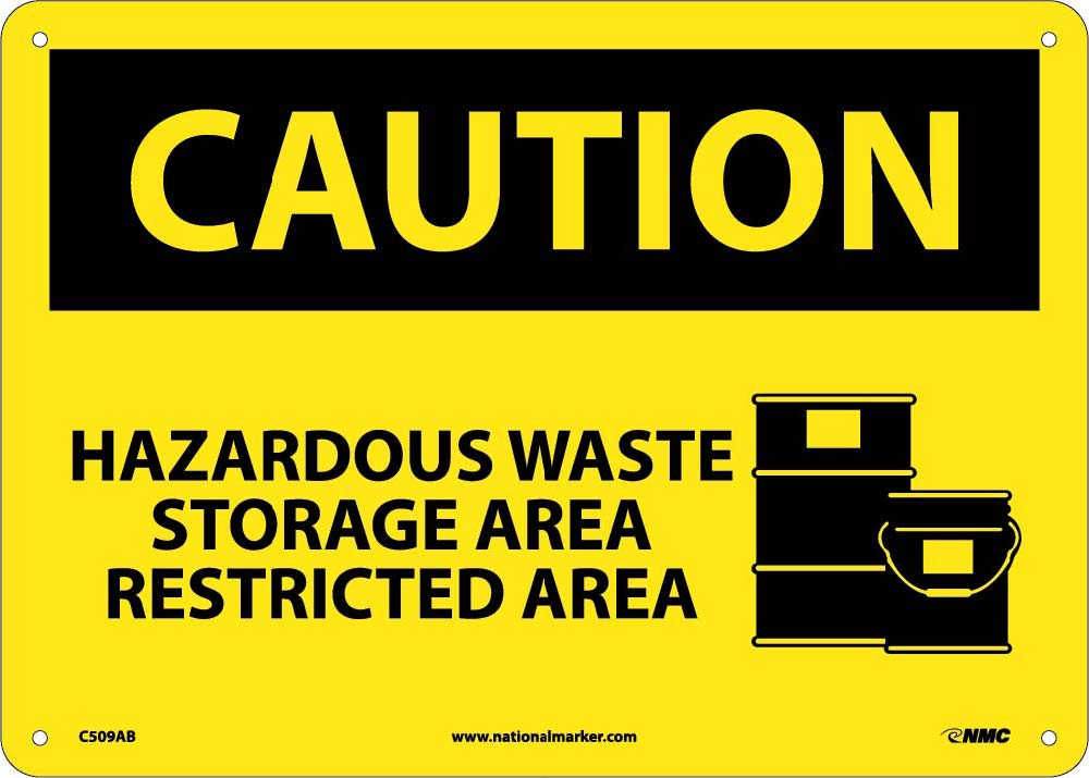 Caution Hazardous Waste Storage Area Sign-eSafety Supplies, Inc