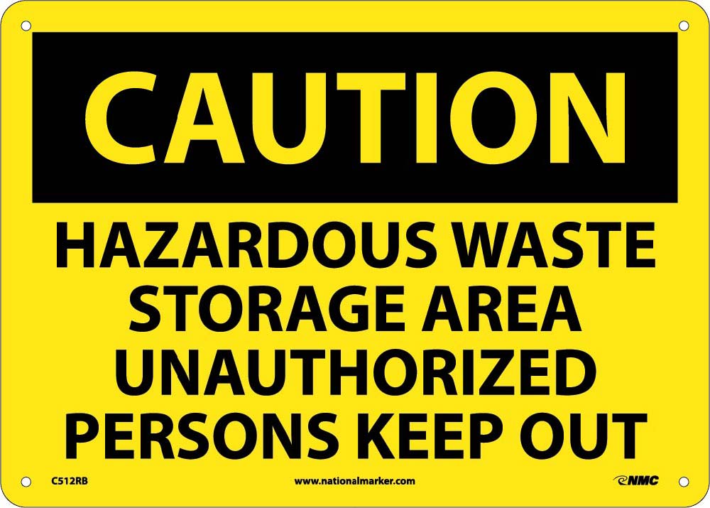 Caution Hazardous Waste Storage Area Sign-eSafety Supplies, Inc