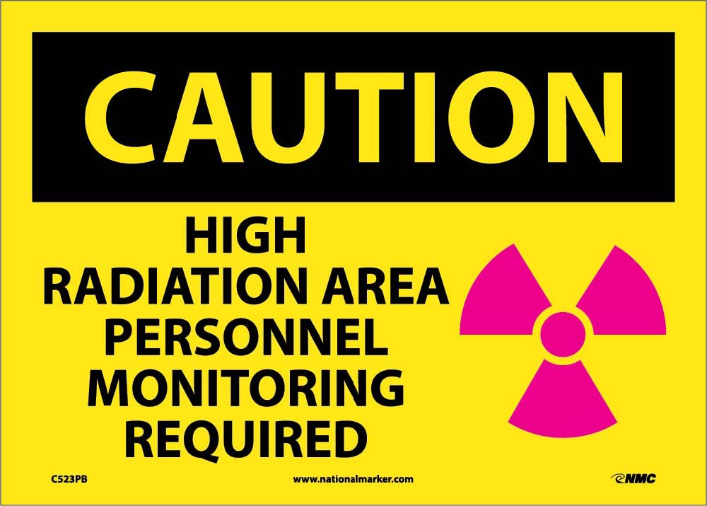 Caution High Radiation Area Sign-eSafety Supplies, Inc