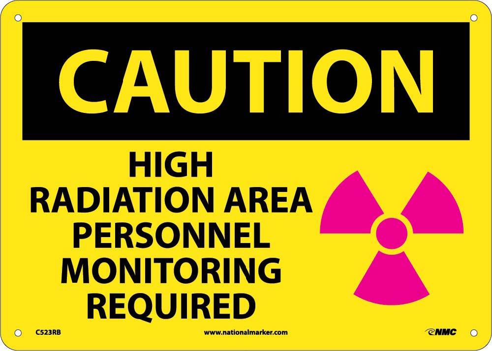 Caution High Radiation Area Sign-eSafety Supplies, Inc