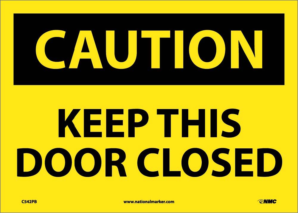 Keep This Door Closed Sign-eSafety Supplies, Inc