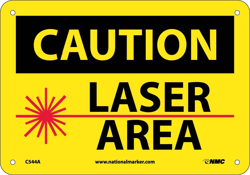 Caution Laser Area Sign-eSafety Supplies, Inc