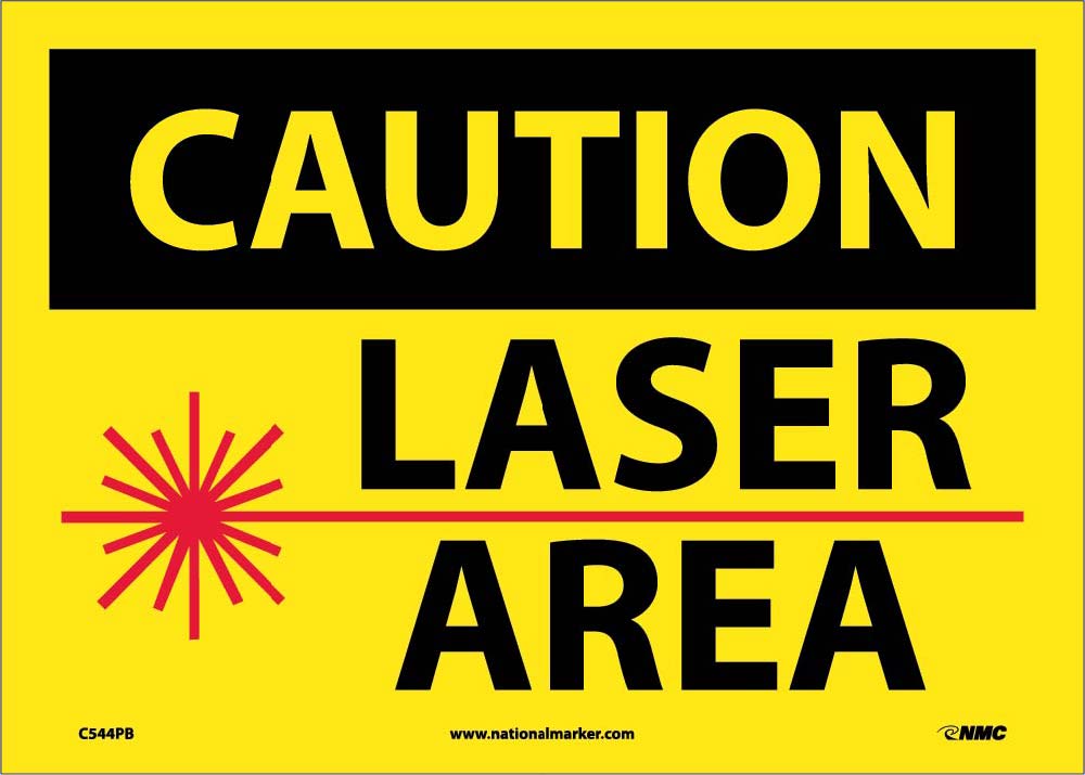 Caution Laser Area Sign-eSafety Supplies, Inc