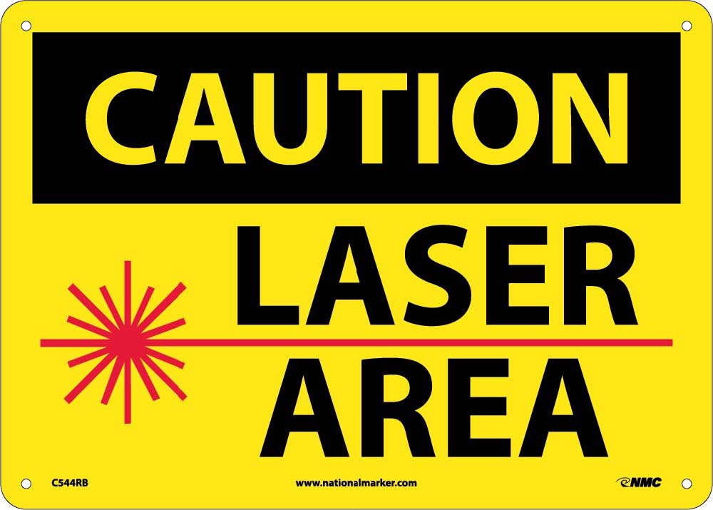 Caution Laser Area Sign-eSafety Supplies, Inc