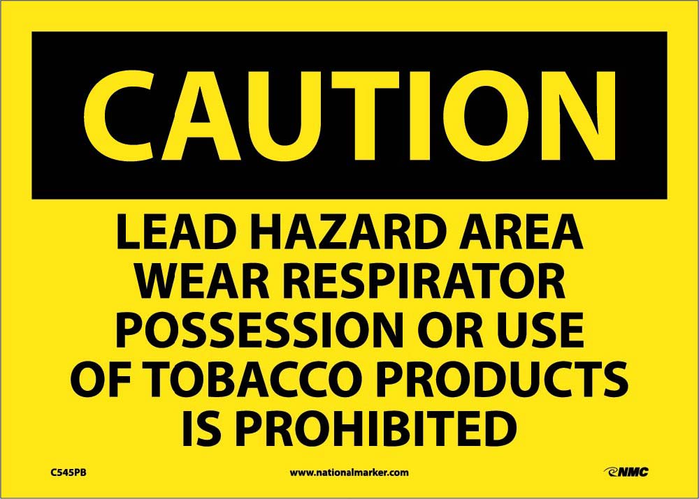 Lead Hazard Area Wear Res.. Sign-eSafety Supplies, Inc