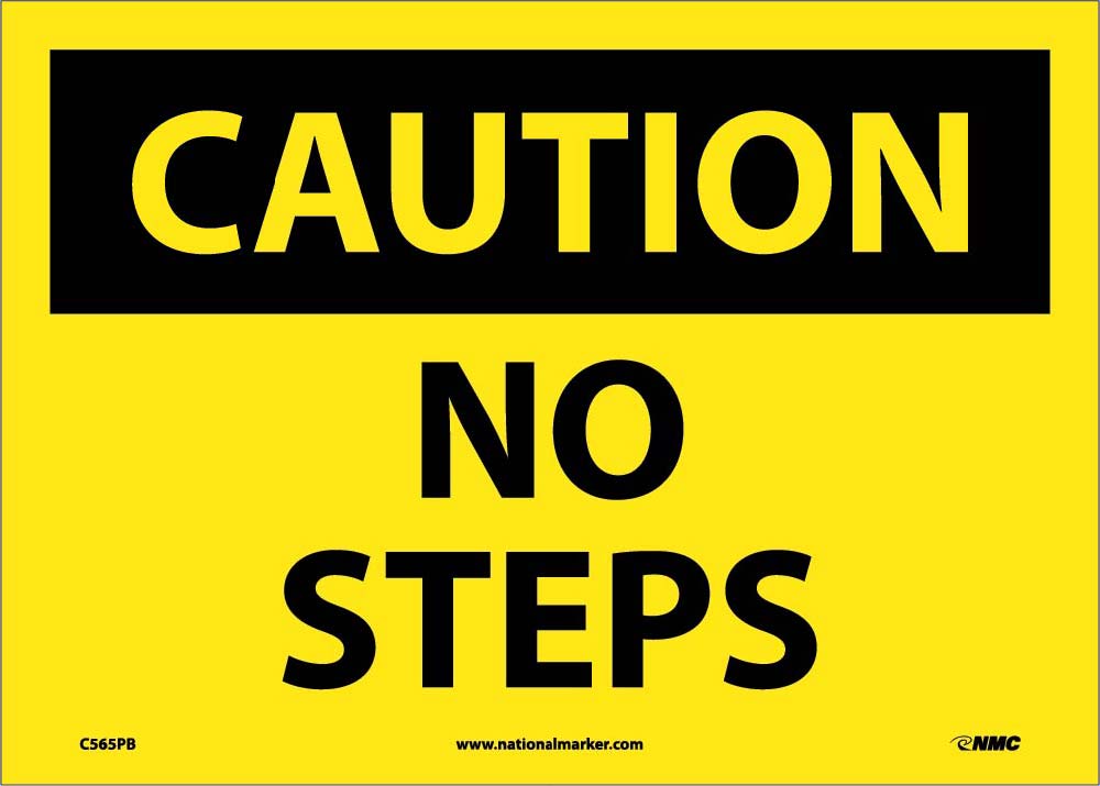Caution No Steps Sign-eSafety Supplies, Inc