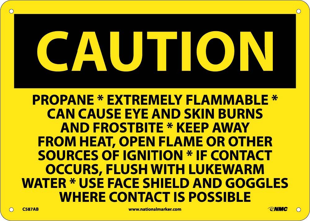 Caution Propane Extremely Flammable Sign-eSafety Supplies, Inc