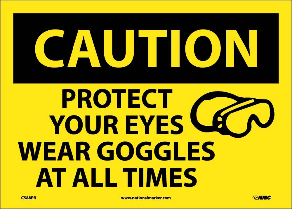Caution Protect Your Eyes Sign-eSafety Supplies, Inc