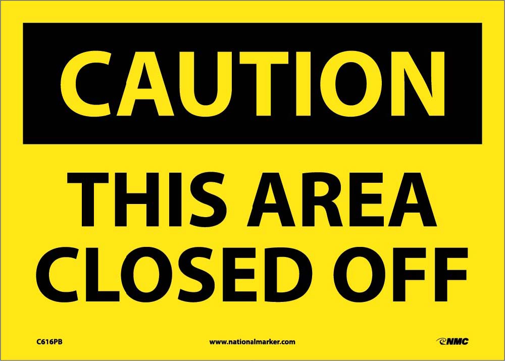 Classified Area Rope Off This Area Closed Off Sign