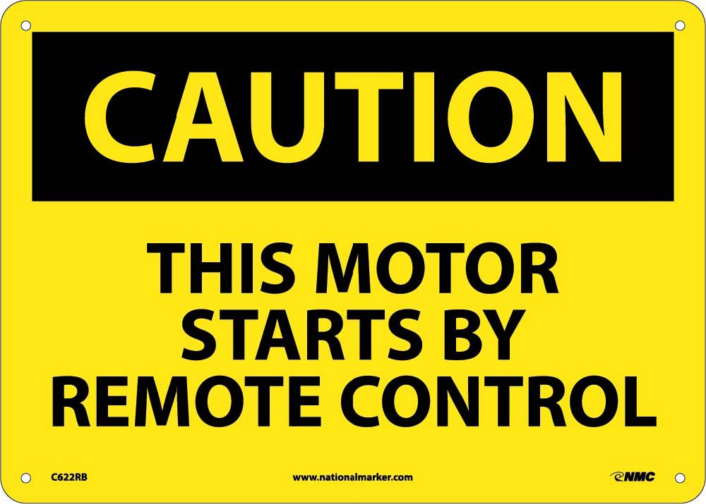 This Motor Starts By Remote.. Sign-eSafety Supplies, Inc