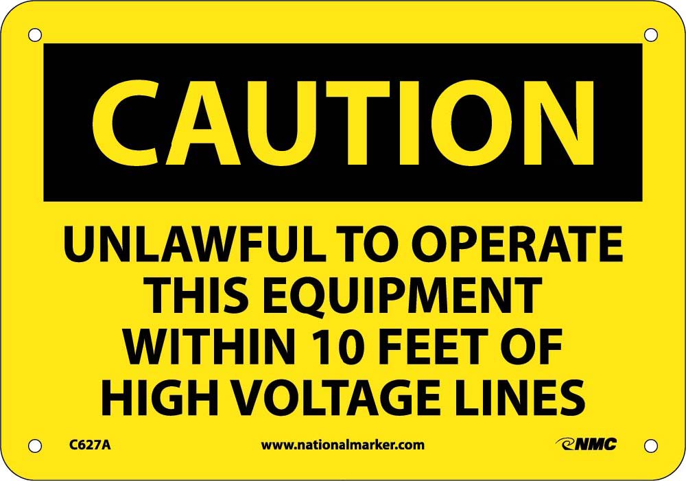 Unlawful To Operate This Equipment Wi.. Sign-eSafety Supplies, Inc
