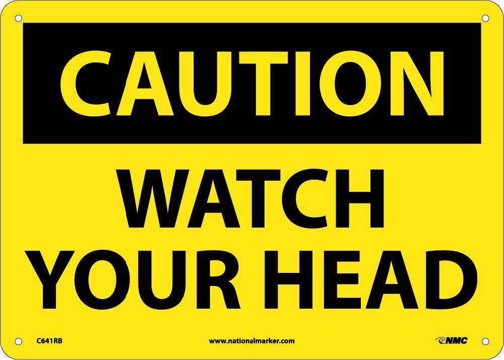 Caution Watch Your Head Sign-eSafety Supplies, Inc