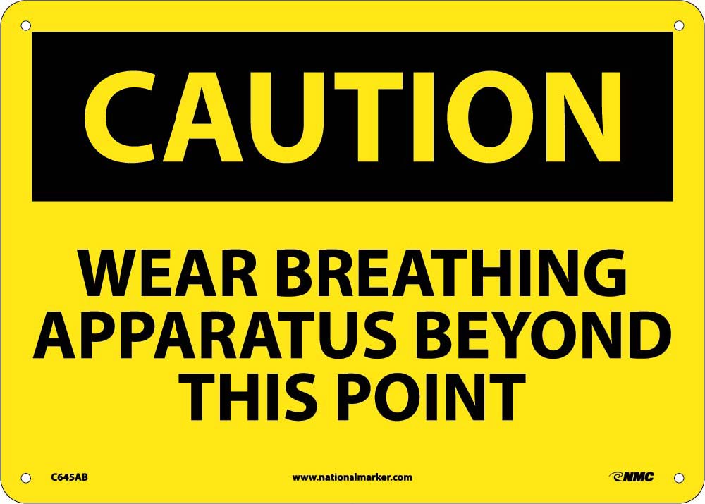 Wear Approved Breathing Appar... Sign-eSafety Supplies, Inc
