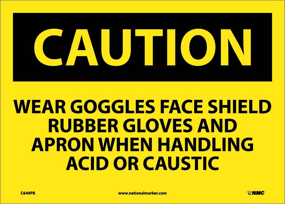 Caution Wear Ppe When Handling Chemicals Sign-eSafety Supplies, Inc