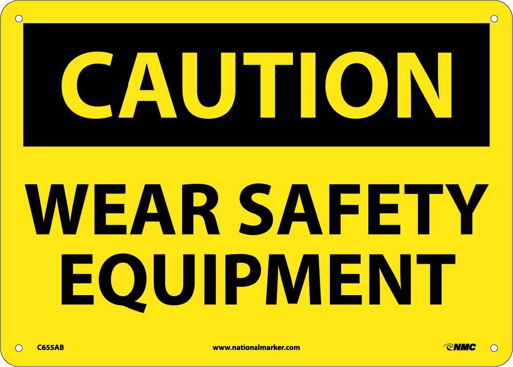 Caution Wear Safety Equipment Sign-eSafety Supplies, Inc