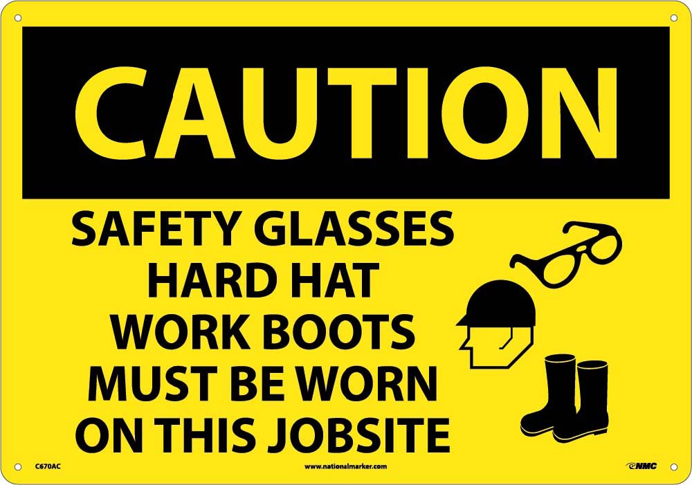 Large Format Caution Ppe Required Sign