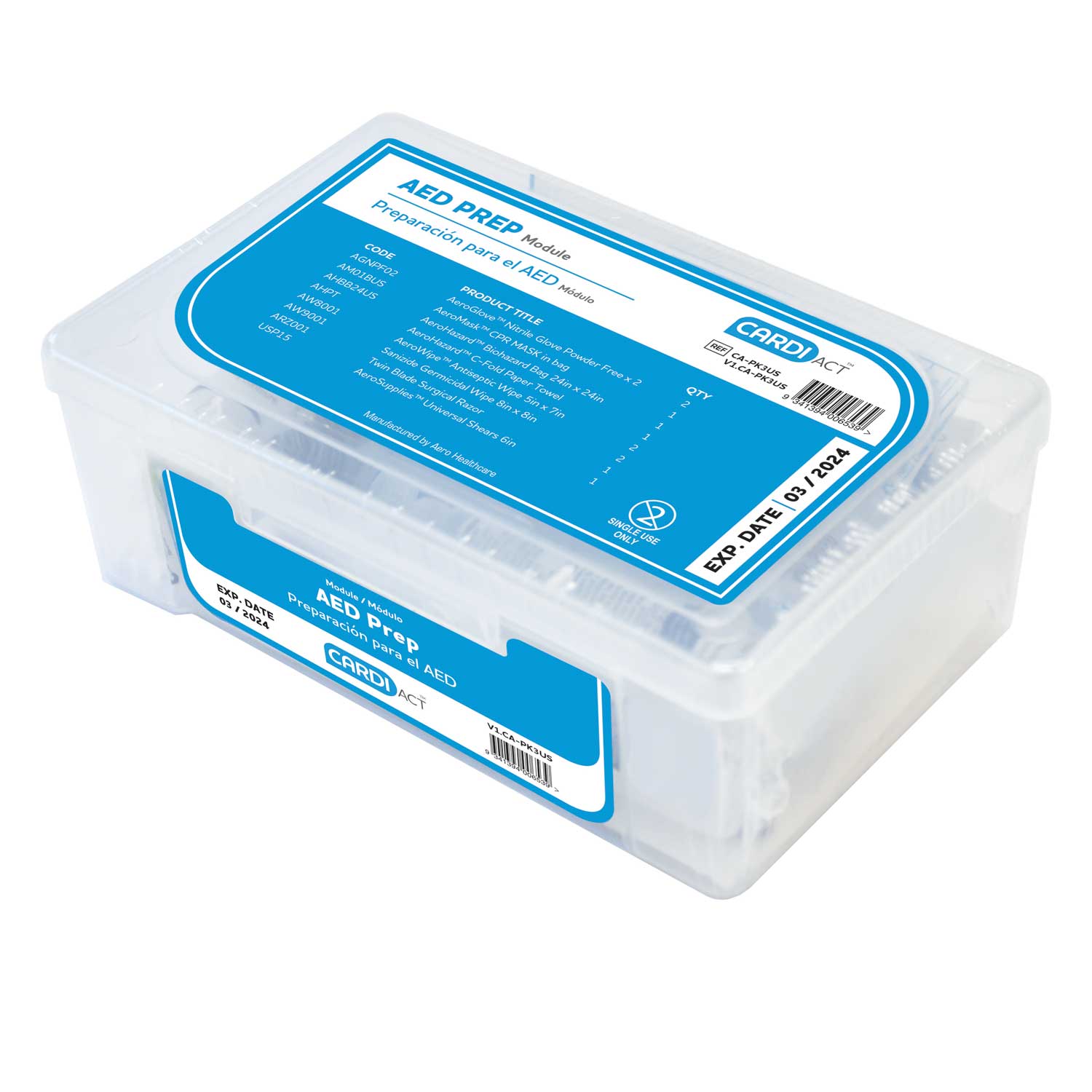Cardiact Aed Prep Kit Premium Module-eSafety Supplies, Inc