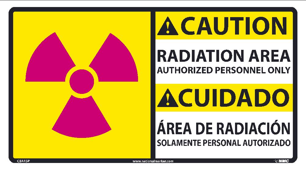 Radiation Area Authorized Personnel Sign-eSafety Supplies, Inc