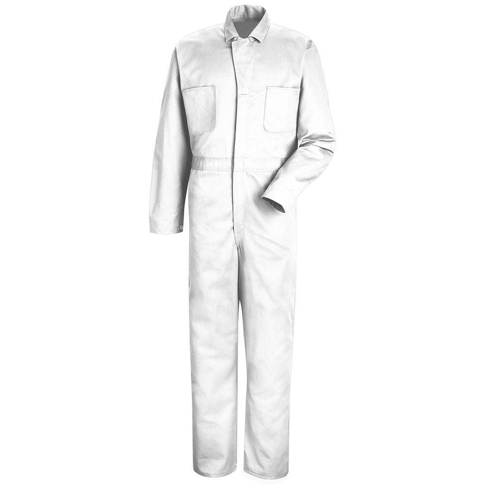Red Kap Snap-front Cotton Coverall CC14 - Bleached White-eSafety Supplies, Inc