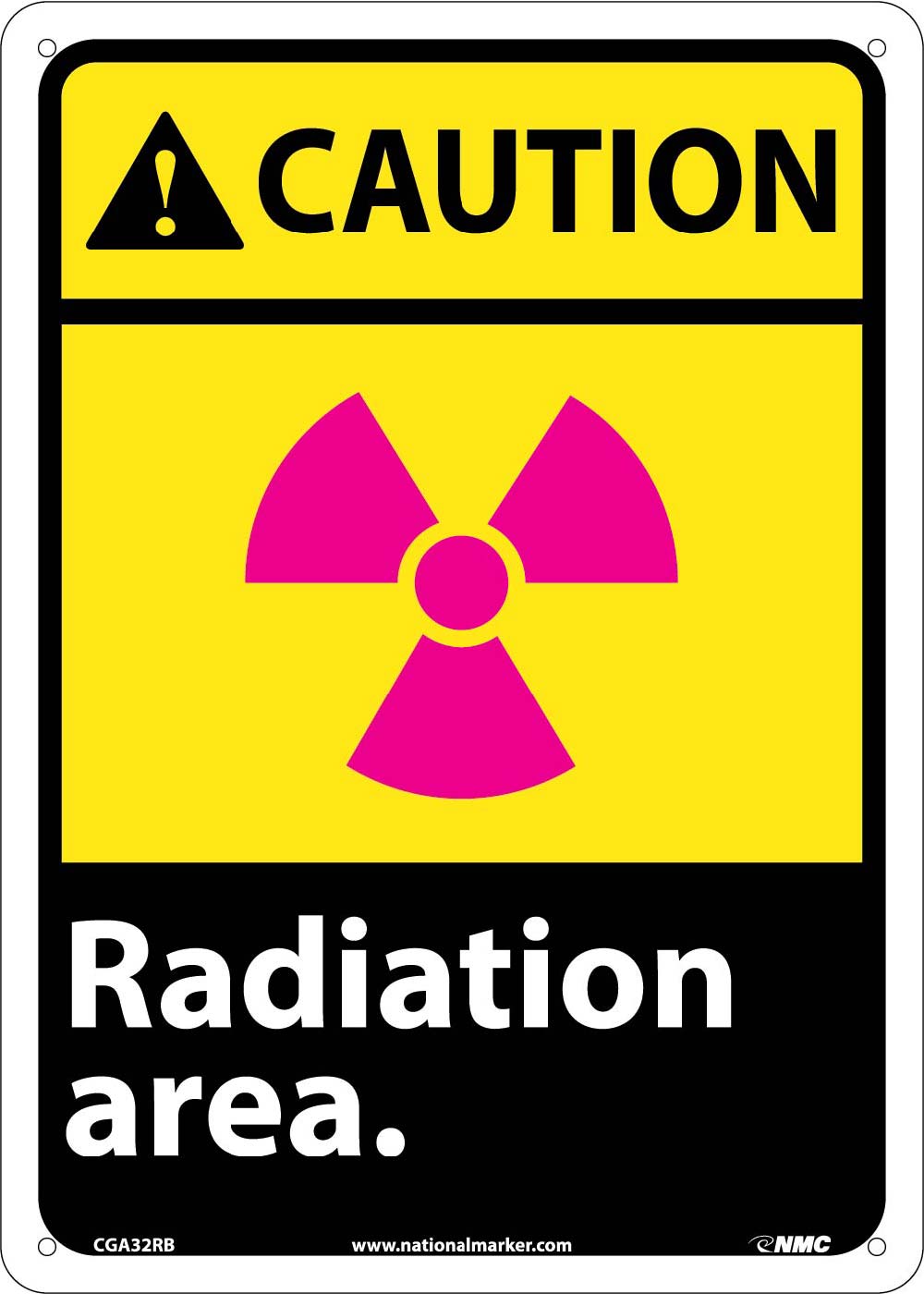 Caution Radiation Area Sign-eSafety Supplies, Inc