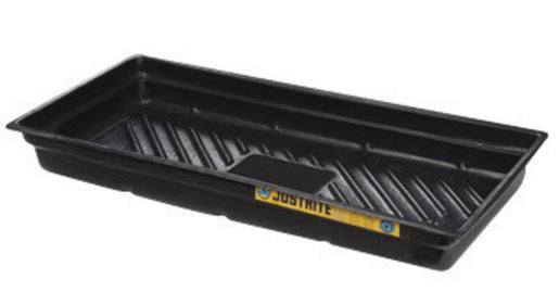 Justrite 38" X 26" X 4 78" EcoPolyBlend Black Polyethylene Spill Tray - JTR28716-eSafety Supplies, Inc