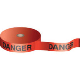 3" X 50 Yd Black/Red Wood Fiber Flagging Tape "DANGER"-eSafety Supplies, Inc