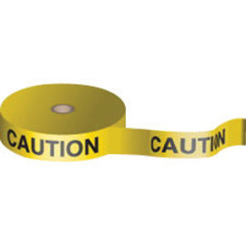 Brady 3" X 50 Yd Black/Yellow Wood Fiber Flagging Tape "CAUTION"-eSafety Supplies, Inc