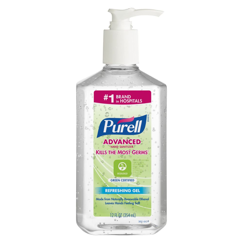 GOJO 12 Ounce Bottle Clear PURELL Fragrance-Free Hand Sanitizer