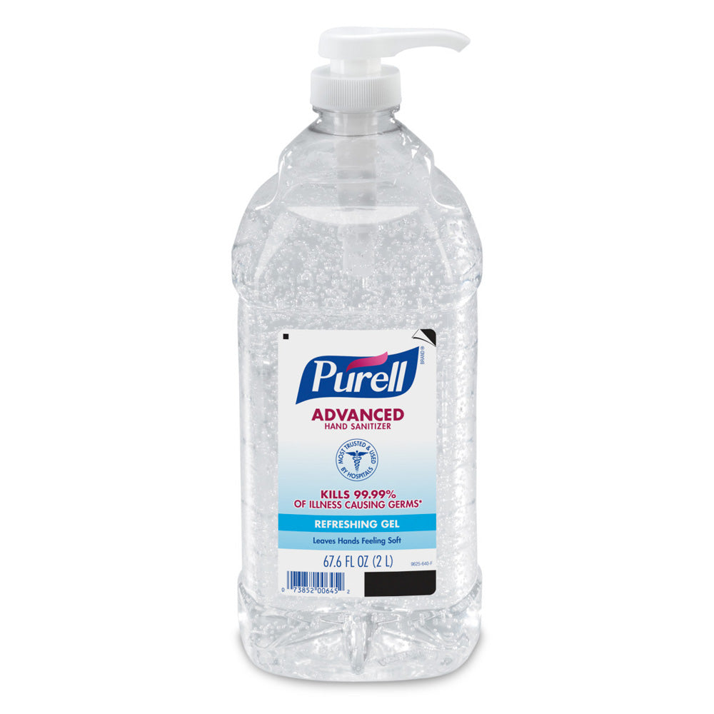 GOJO 2 Liter Bottle Clear PURELL Fragrance-Free Hand Sanitizer-eSafety Supplies, Inc