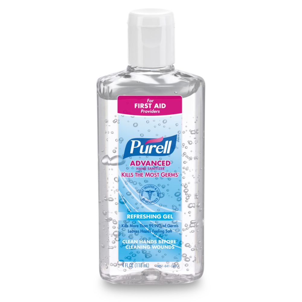 GOJO 4 Ounce Bottle Clear PURELL Fragrance-Free Hand Sanitizer