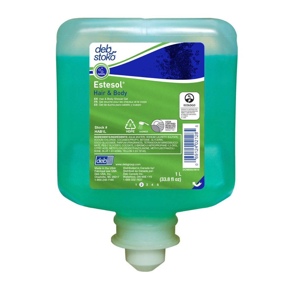 Deb 1 Liter Refill Aqua Estesol Scented Skin Cleaner (6 Skin Cleaners - Pack)-eSafety Supplies, Inc