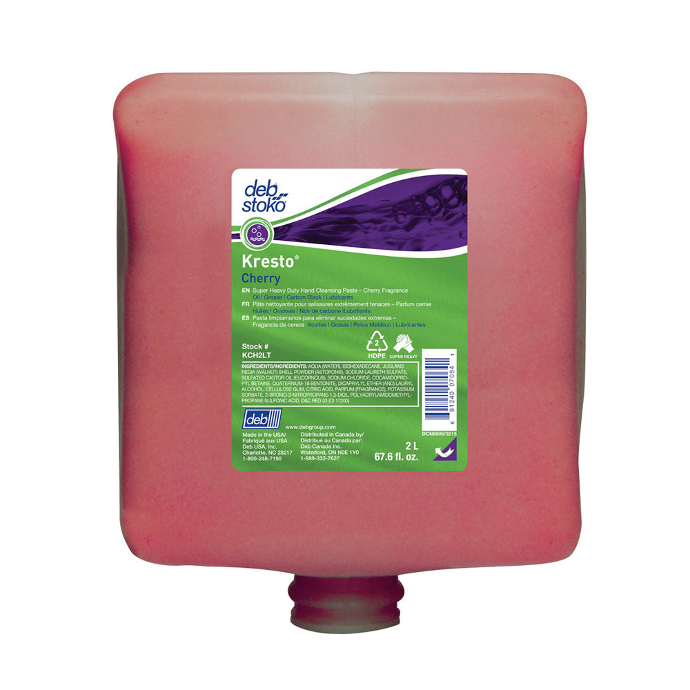 Deb 2 Liter Refill Red Kresto Scented Hand Cleaner-eSafety Supplies, Inc