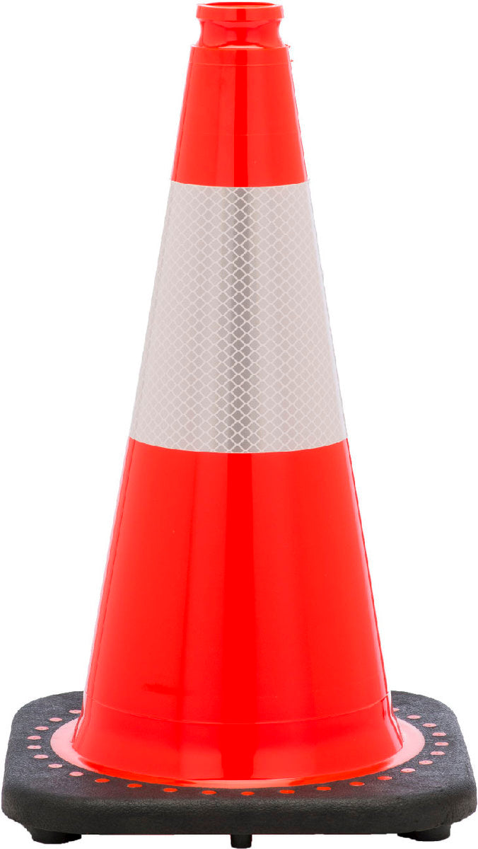 JBC™ 18" Orange PVC Revolution Series Traffic Cone-eSafety Supplies, Inc