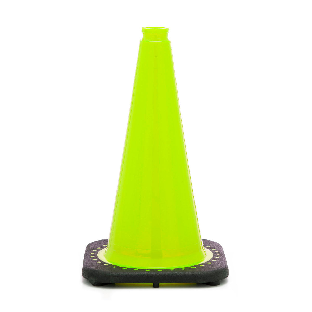 JBC™ 18" Lime PVC Revolution Series Traffic Cone-eSafety Supplies, Inc