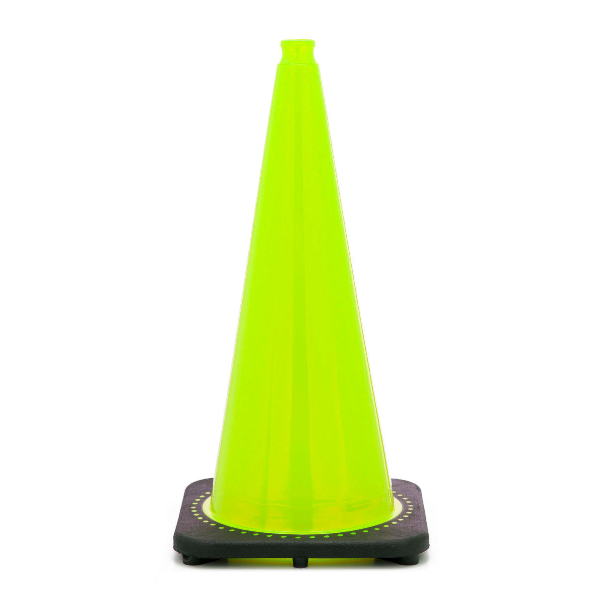 JBC™ 28" Lime PVC Revolution Series Traffic Cone-eSafety Supplies, Inc