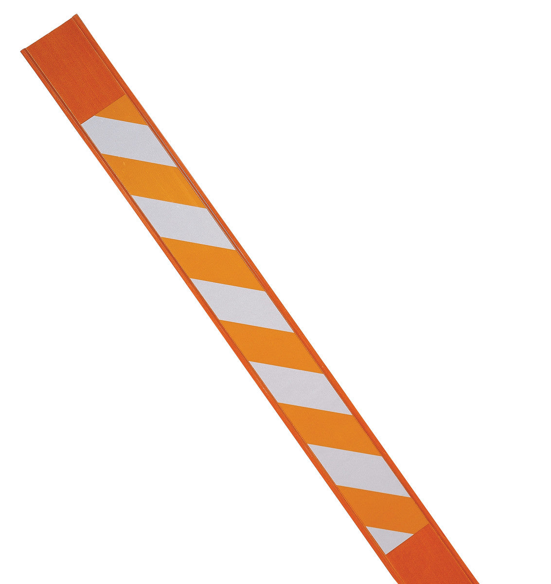 Brady ® 3.75" X 66" White on Orange Reinforced Polymer Warning Stake With Reflective Stripes-eSafety Supplies, Inc