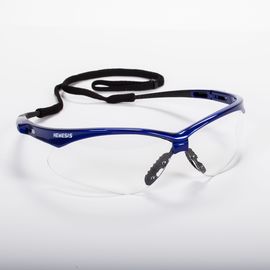 Jackson Safety* Nemesis* Metallic Blue Safety Glasses With Clear Anti-Fog Lens-eSafety Supplies, Inc