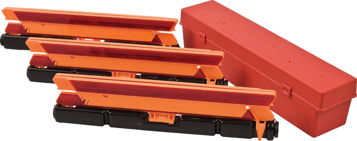 Brady® 18 1/2" X 4 1/2" X 4 1/2" Black/Orange/Red Reflective Plastic Parking And Traffic Sign-eSafety Supplies, Inc