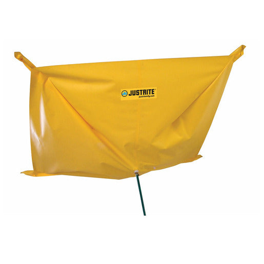 Justrite 5' X 5' Yellow PVC Ceiling Leak Diverter - JTR28300-eSafety Supplies, Inc
