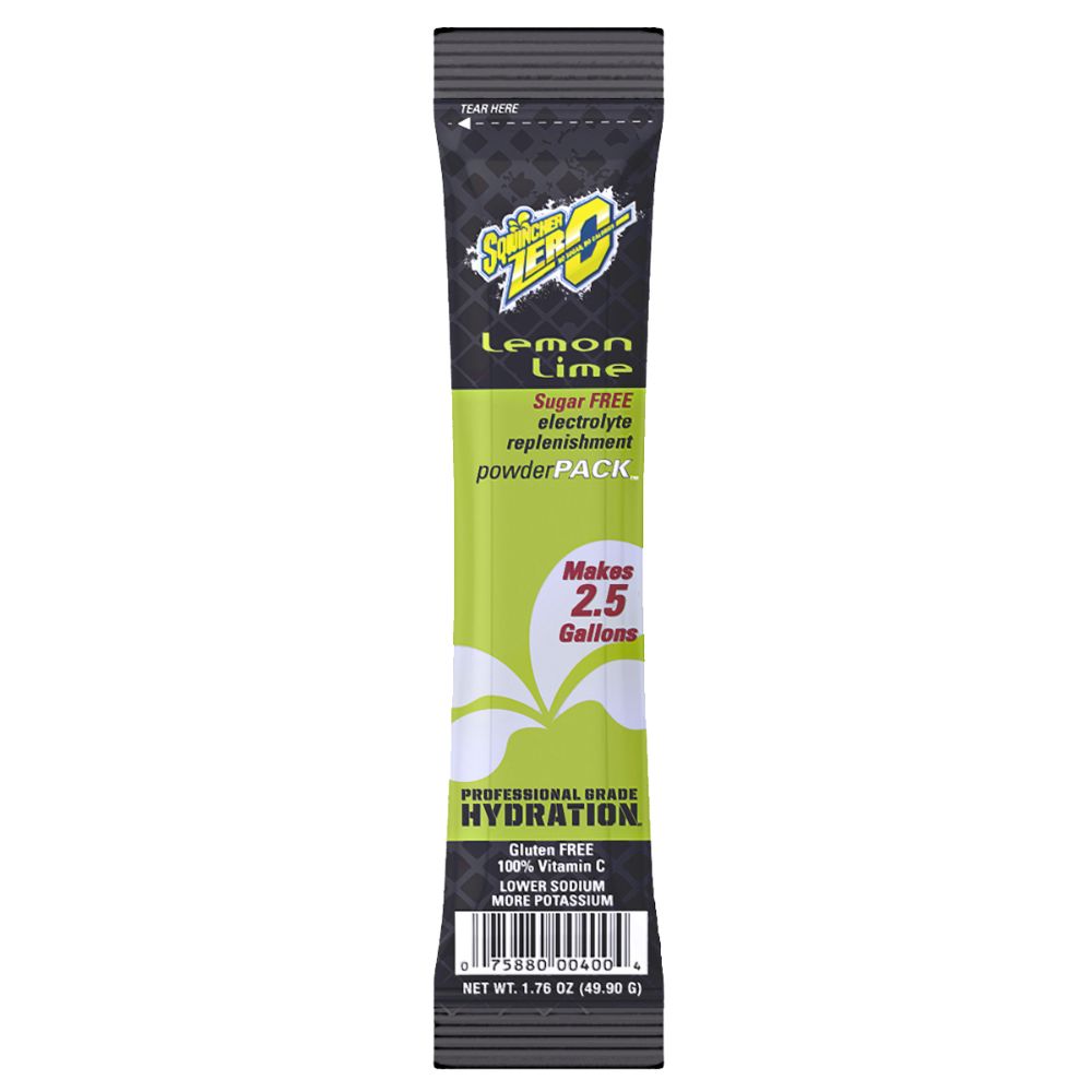 Sqwincher 1.76 Ounce Lemon Lime Flavor Powder Pack ZERO Powder Concentrate Package Electrolyte Drink (1 Pack)-eSafety Supplies, Inc