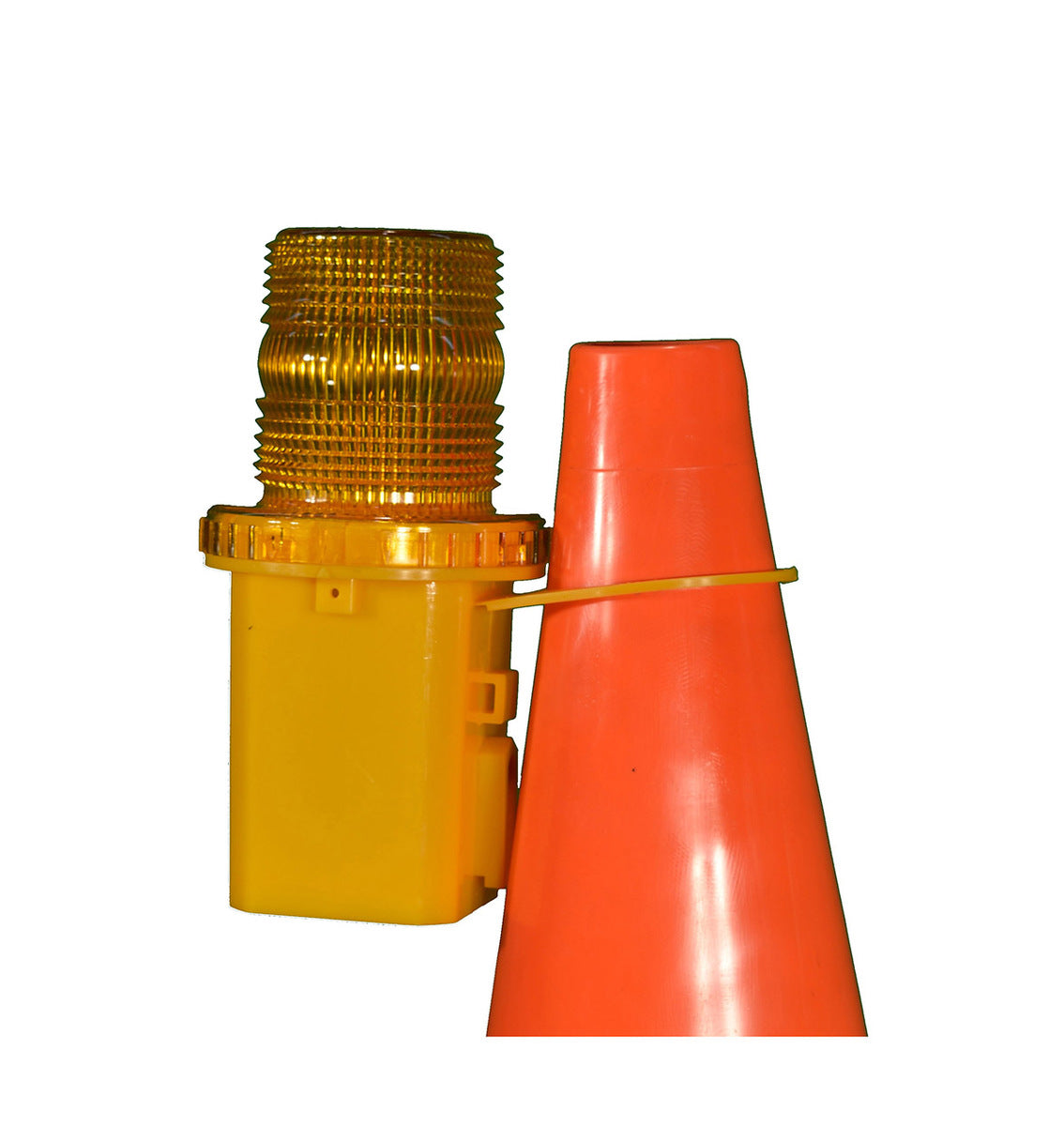 Cortina Safety Products Amber ABS/Polycarbonate LED Traffic Cone Light-eSafety Supplies, Inc