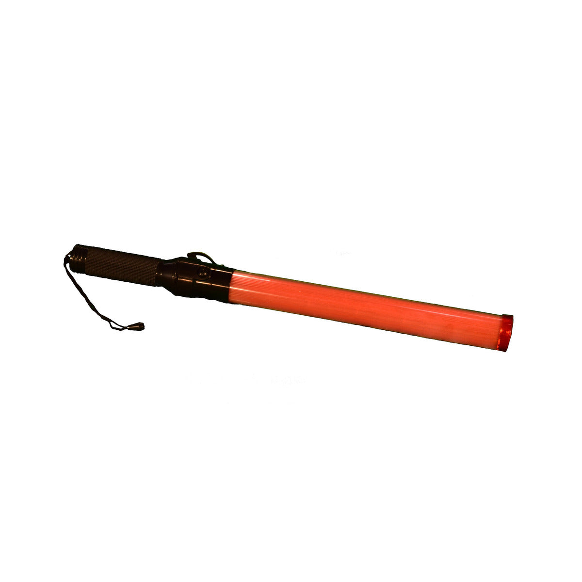 Cortina Safety Products 12" Red/Black Plastic Pulsating LED Traffic Safety Baton With Belt Clip-eSafety Supplies, Inc