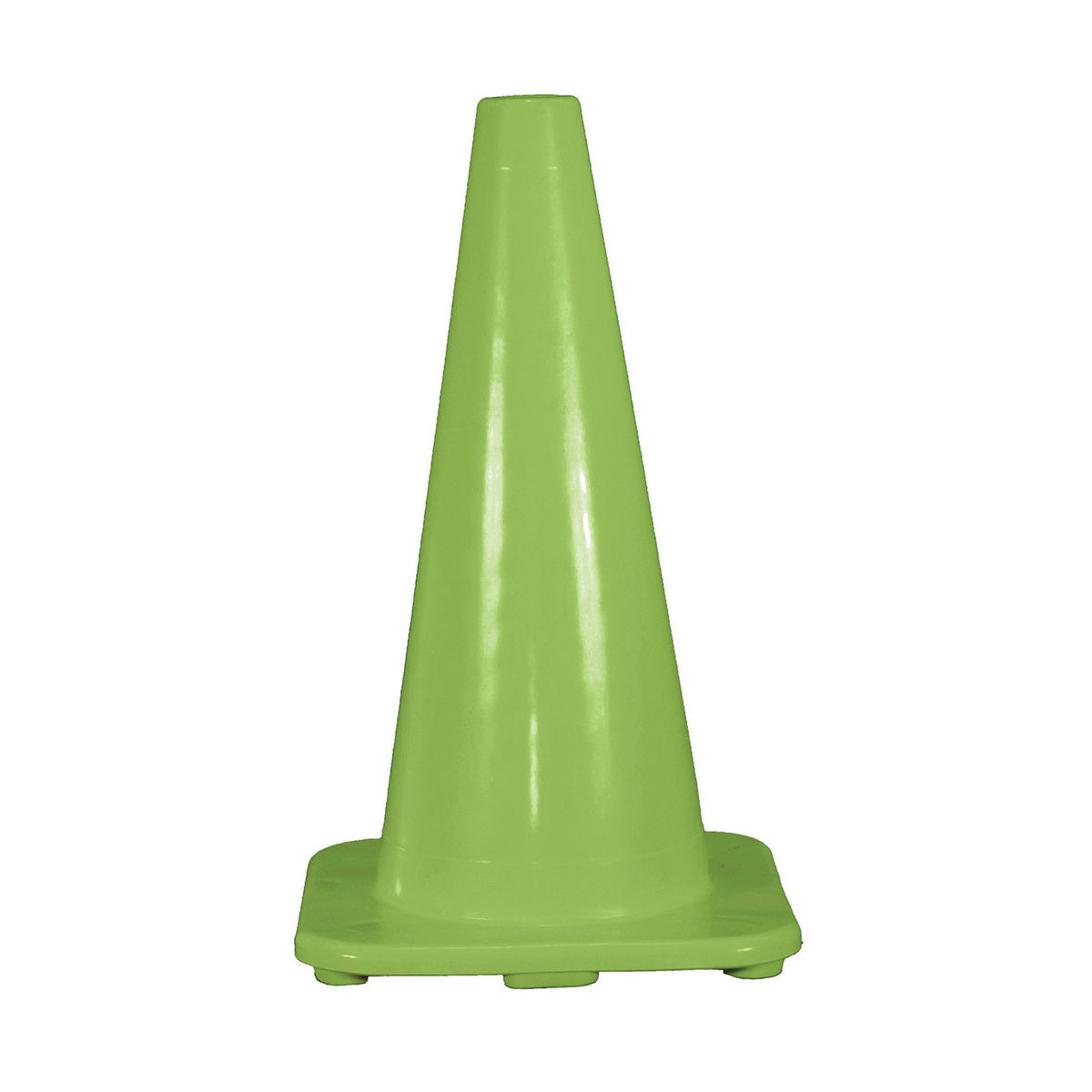 Cortina Safety Products Lime PVC Traffic Cone-eSafety Supplies, Inc