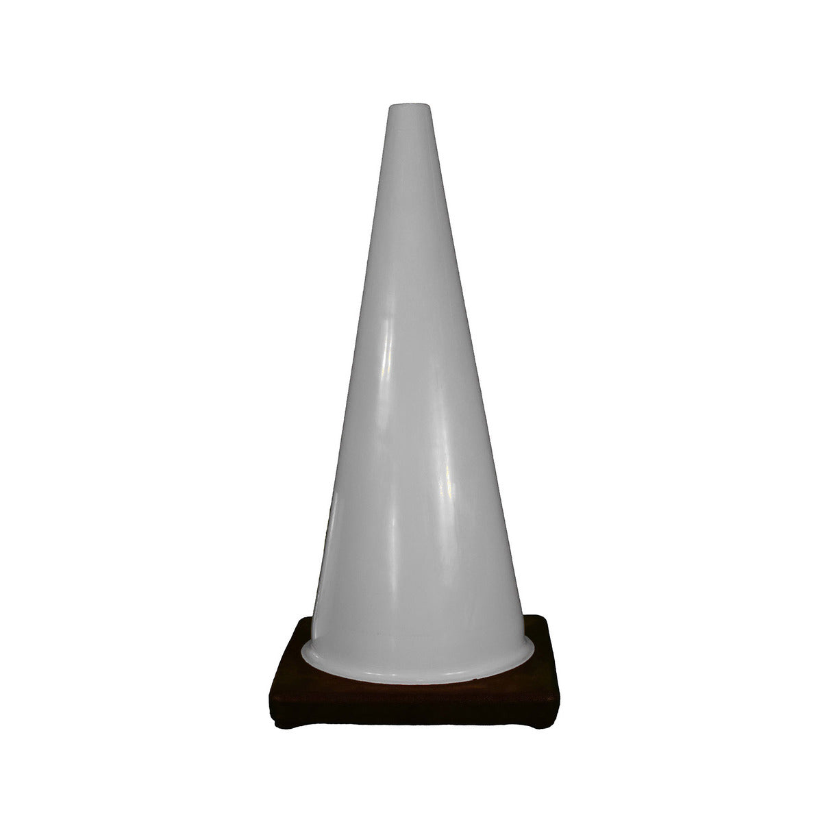Cortina Safety Products White PVC Traffic Cone-eSafety Supplies, Inc