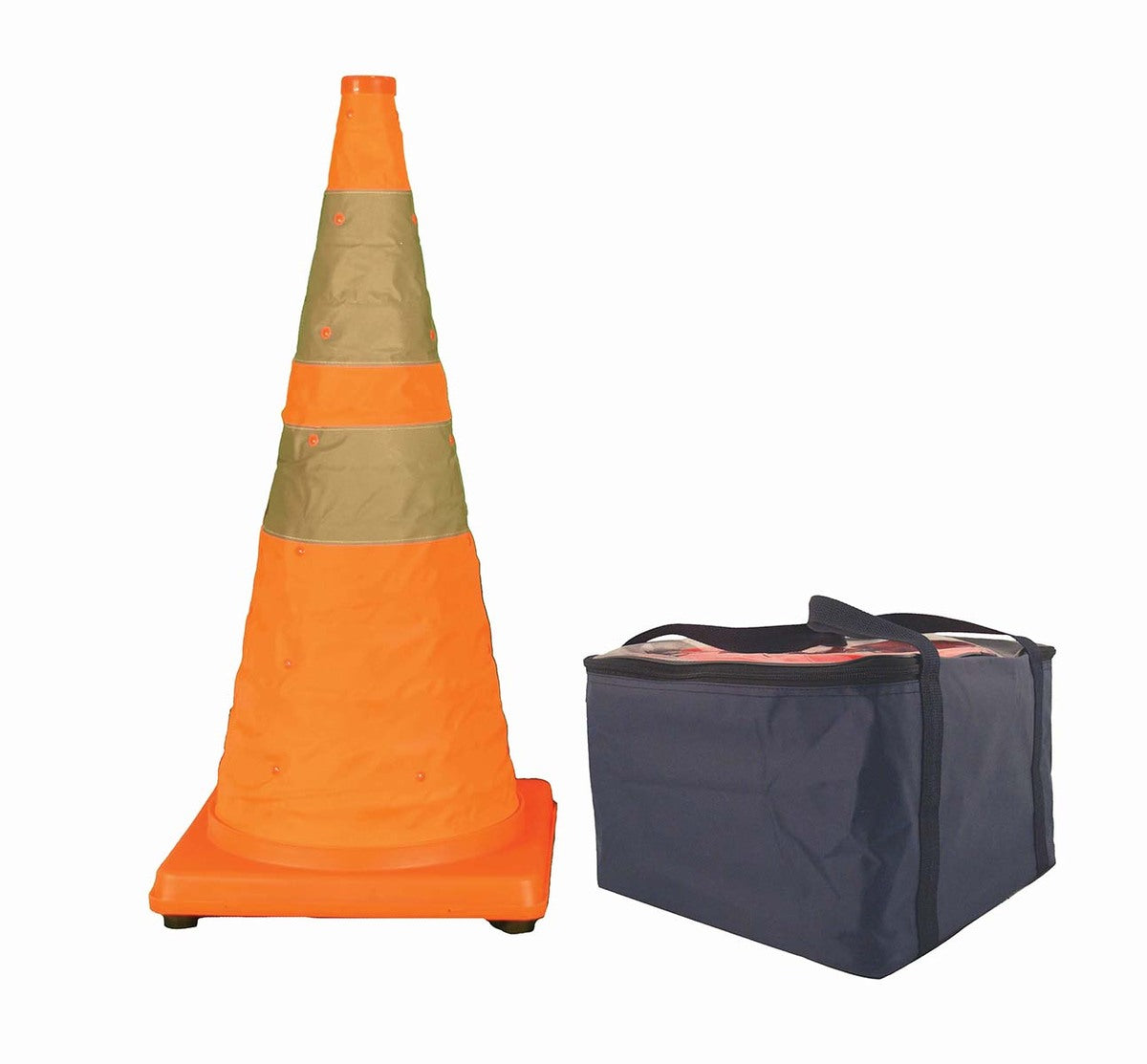 Cortina Safety Products Orange Nylon/Rubber/ABS Emergency Traffic Cone - 4 Unit-eSafety Supplies, Inc