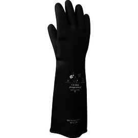 SHOWA® Black 40 mil Latex And Rubber Chemical Resistant Gloves