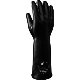 SHOWA® Size 9 Black 28 mil Viton® Chemical Resistant Gloves, Pair