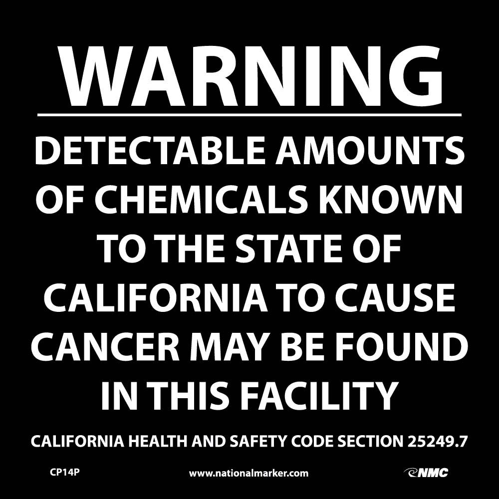 Warning Detectable Amounts Of Chemicals California Proposition 68-eSafety Supplies, Inc